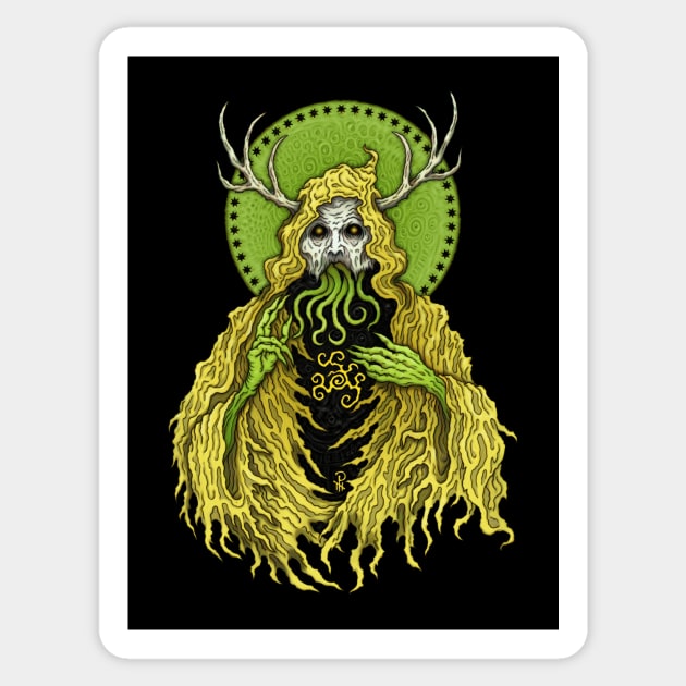 Sacred Heart of Hastur - Azhmodai 2019 Sticker by azhmodai